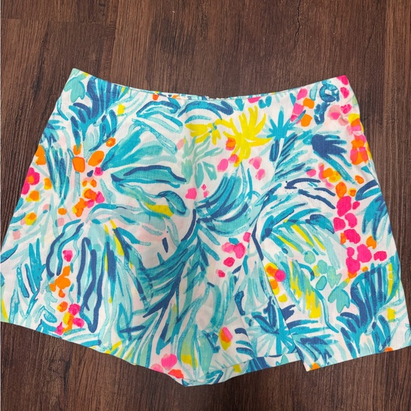 Lilly Pulitzer Blue and Pink Patterned Fabric - Picture 1 of 3